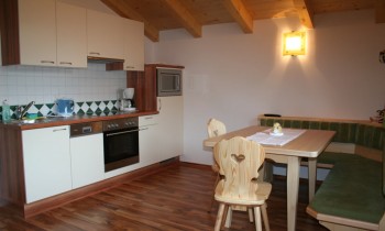 Essecke im Appartement "Grün"