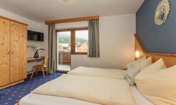 Schlafzimmer Appartement Blau