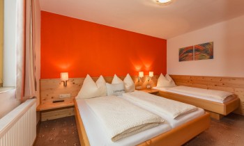 Schlafzimmer im Appartement Orange