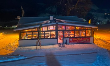 Skihuette direkt an der Skipiste Reiteralm